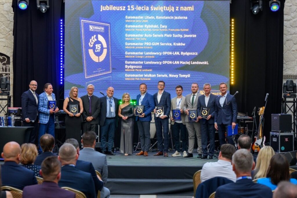Uroczysta gala jubileuszu 15-lecia sieci Euromaster z udziałem partnerów serwisowych